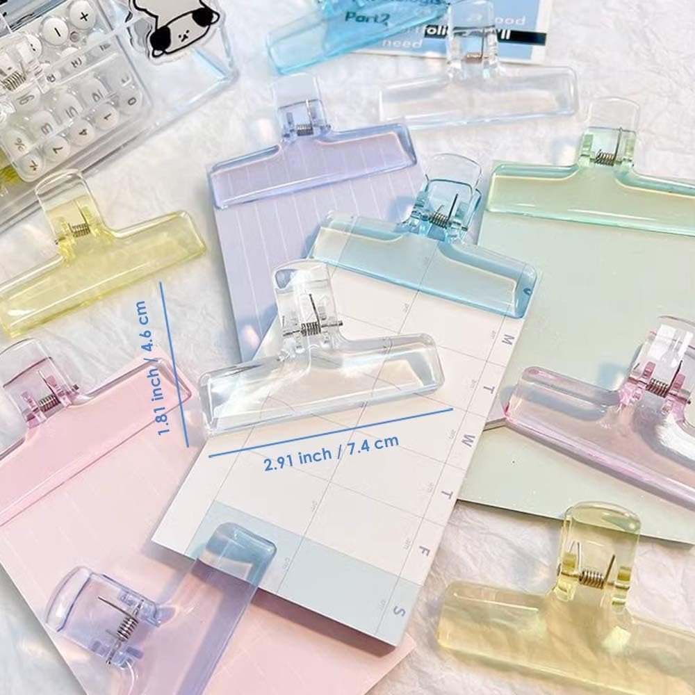 16 Pcs Clear Binder Clips, Pla - Food Storage Plastic Bag recensione e prezzo