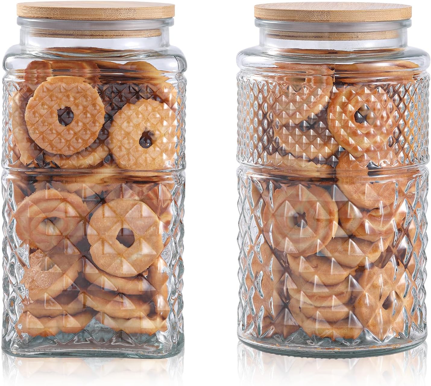 0.7Gallon/2600ml Glass Cookie  - Food Storage Containers Set recensione e prezzo
