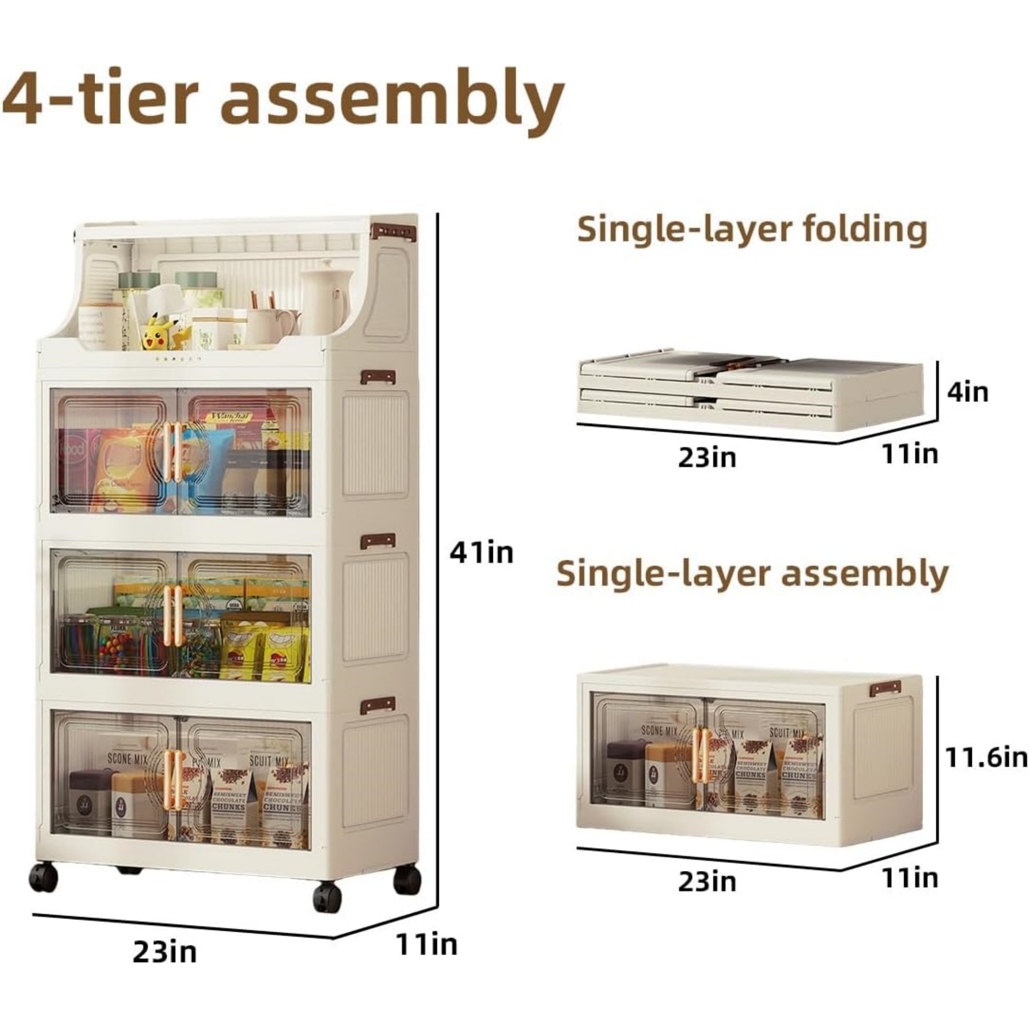 174QT Stackable Storage Bins w - Stackable Pantry Bin recensione e prezzo