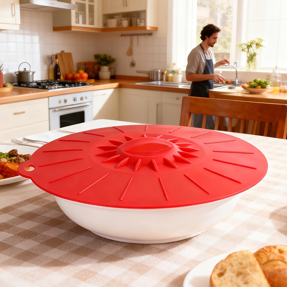 5-Piece Silicone Lids, Heat-Re - Food Storage With Colander recensione e prezzo