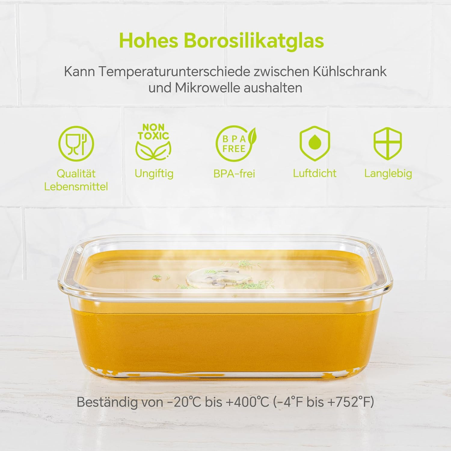 8-Pack Airtight Glass Food Sto - Food Storage And Preservation recensione e prezzo