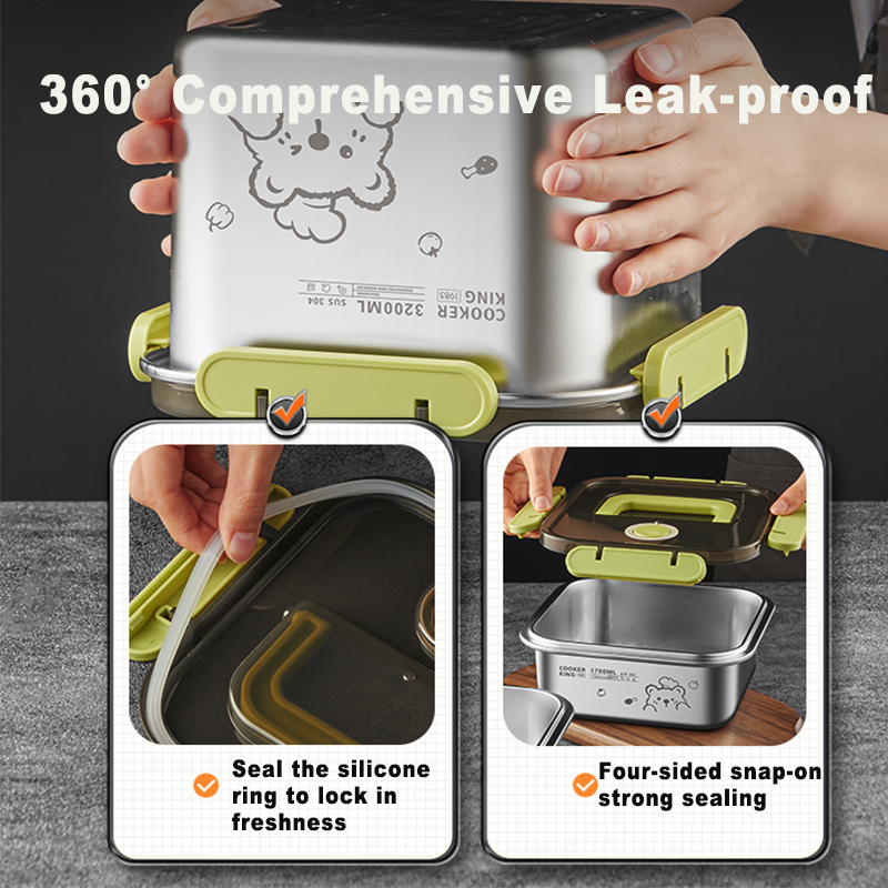 COOKER KING 420ml-6200ml Large - Food Storage Box Stainless Steel recensione e prezzo
