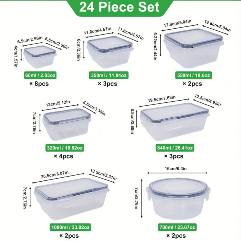 48PCS BPA-Free Food Storage Se - Food Storage And Preservation recensione e prezzo