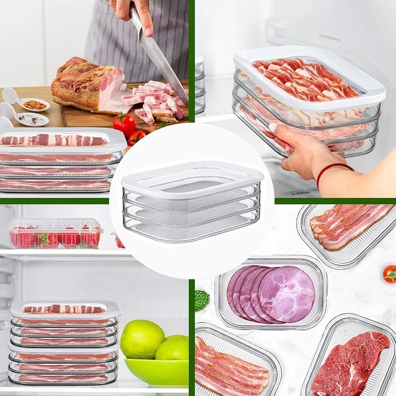 Stackable Deli Meat Container  - Food Storage For Room recensione e prezzo