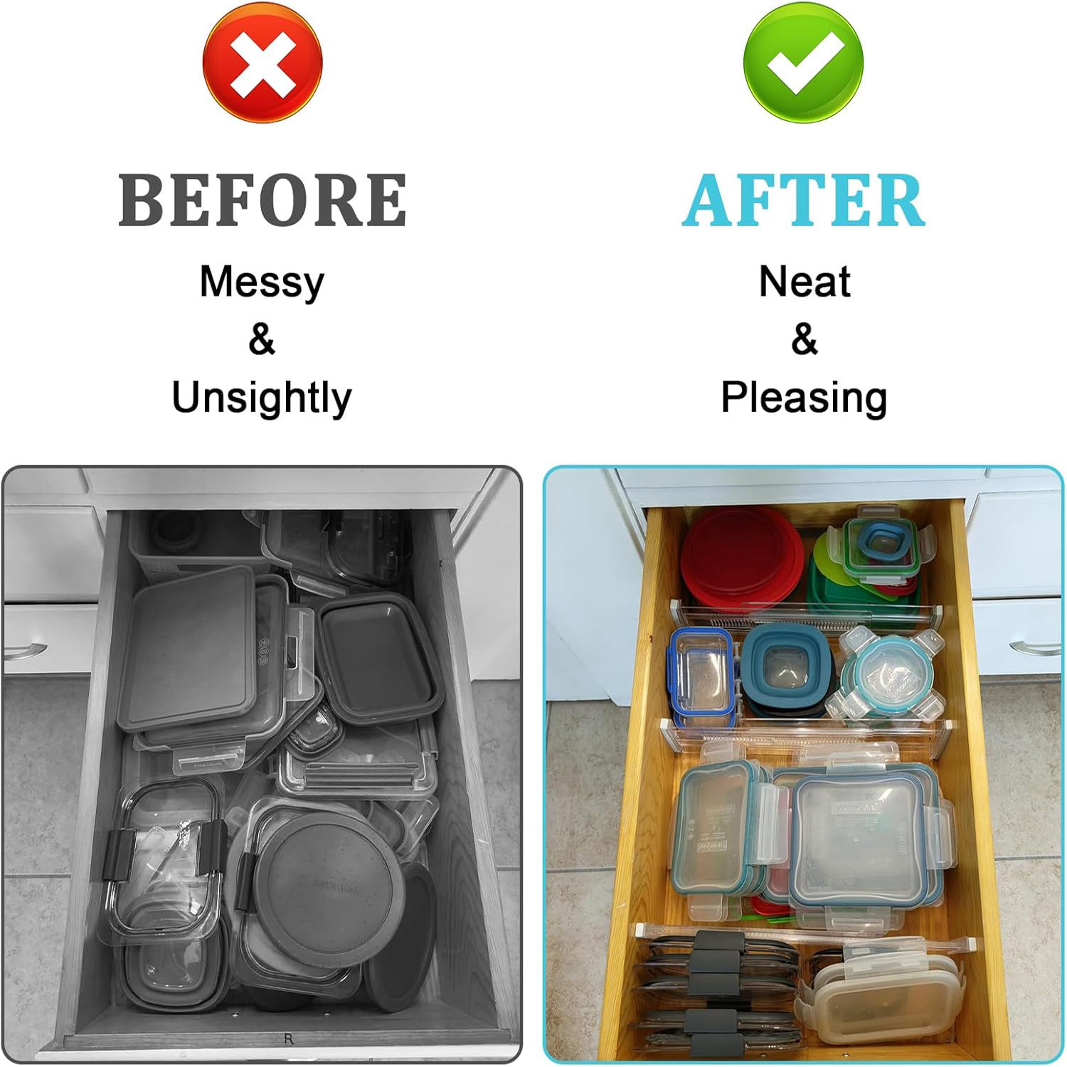 4/6/8/12 Pack Expandable Drawe - Food Storage For Room recensione e prezzo