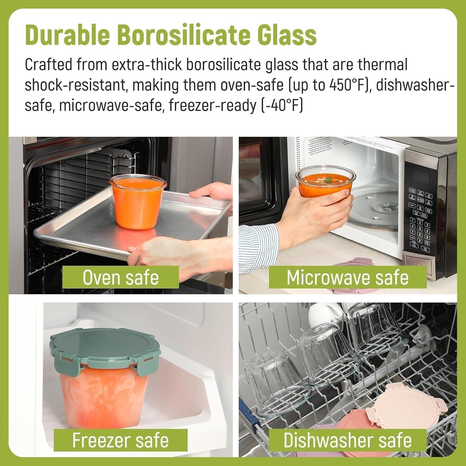 [UPGRADED LID] 6 Sets 3 Cup/24 - Food Storage Containers Set recensione e prezzo