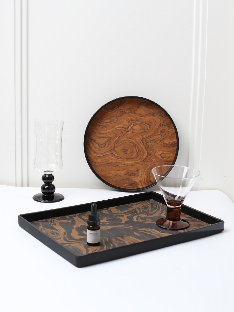 Serving Tray Natural Wood Vene - Food Storage Medieval recensione e prezzo