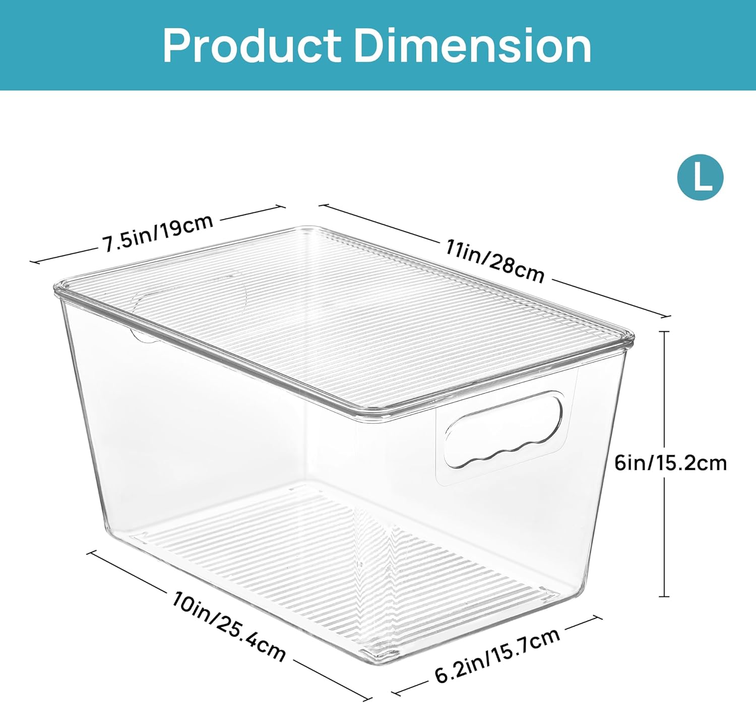 6 Pack Clear Stackable Storage - Stackable Pantry Bin recensione e prezzo