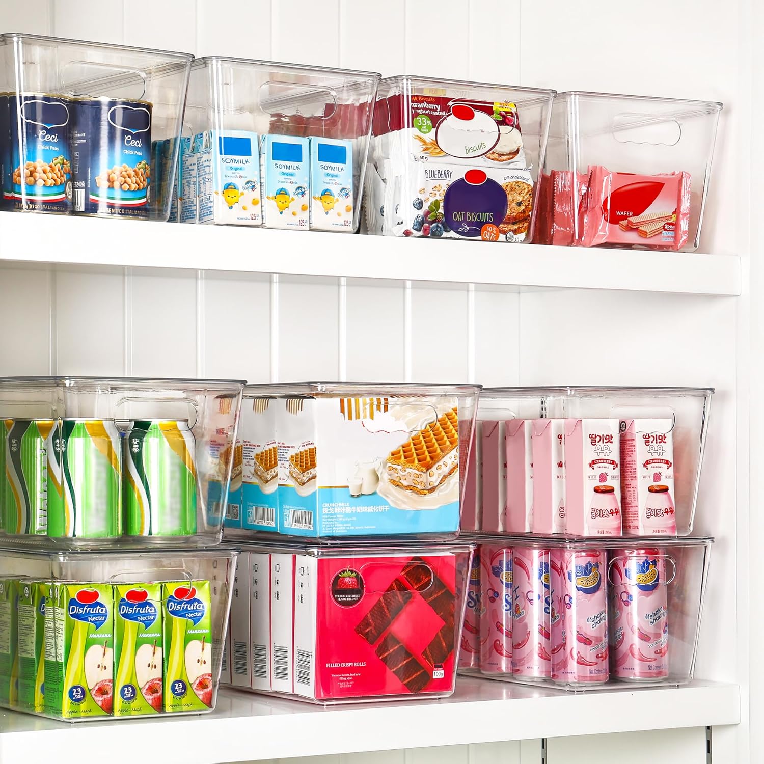 6 Pack Clear Stackable Storage - Stackable Pantry Bin recensione e prezzo