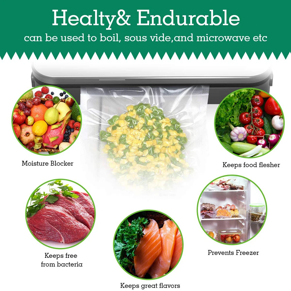 Sous Vide Roll Bags for Vacuum - Food Storage Machine recensione e prezzo