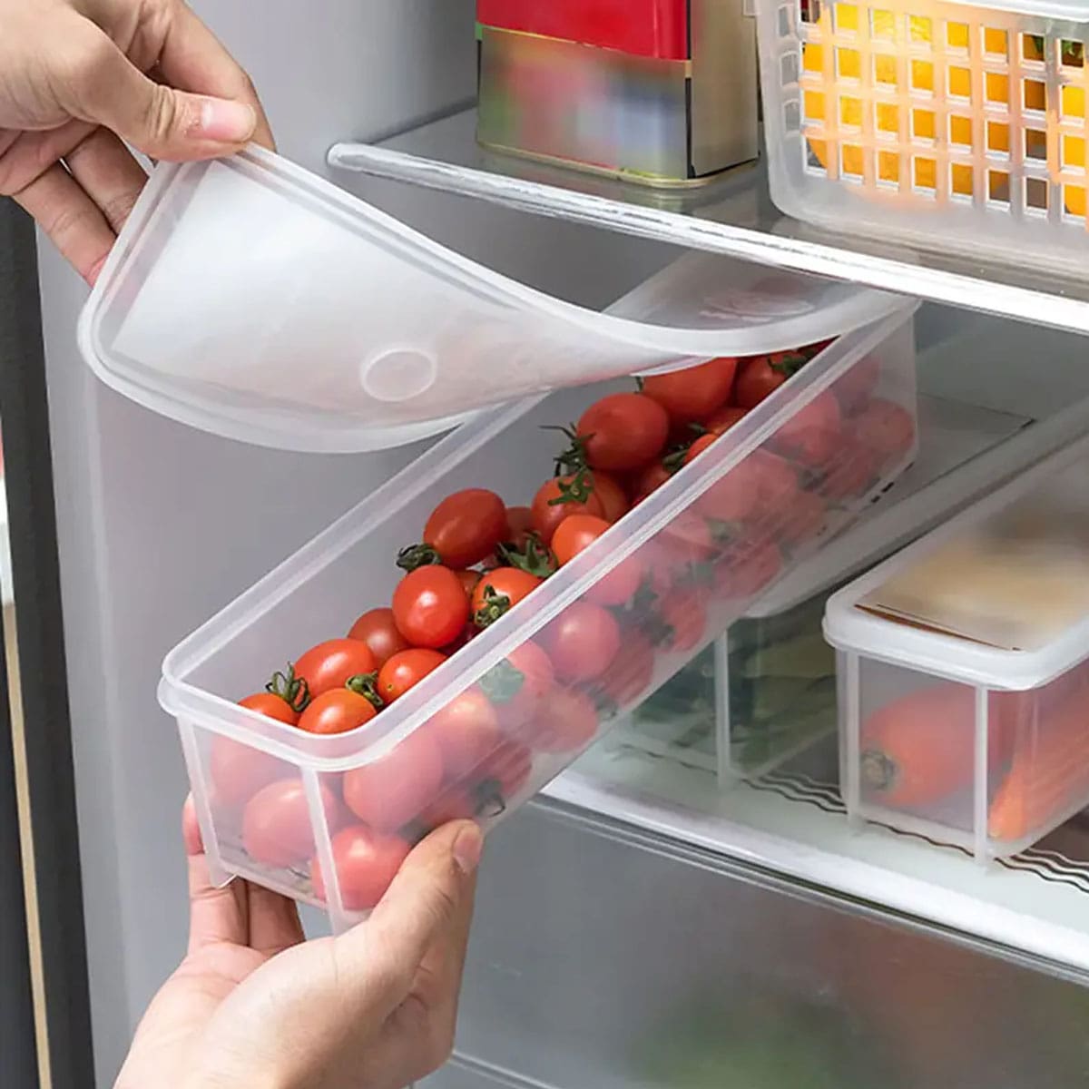 1 Plastic Transparent Storage  - Food Storage With Colander recensione e prezzo