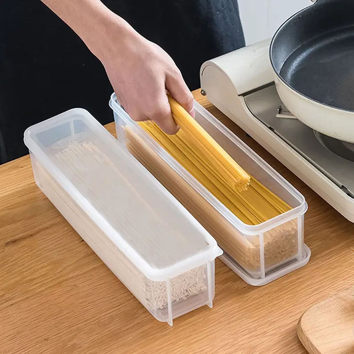 1 Plastic Transparent Storage  - Food Storage With Colander recensione e prezzo