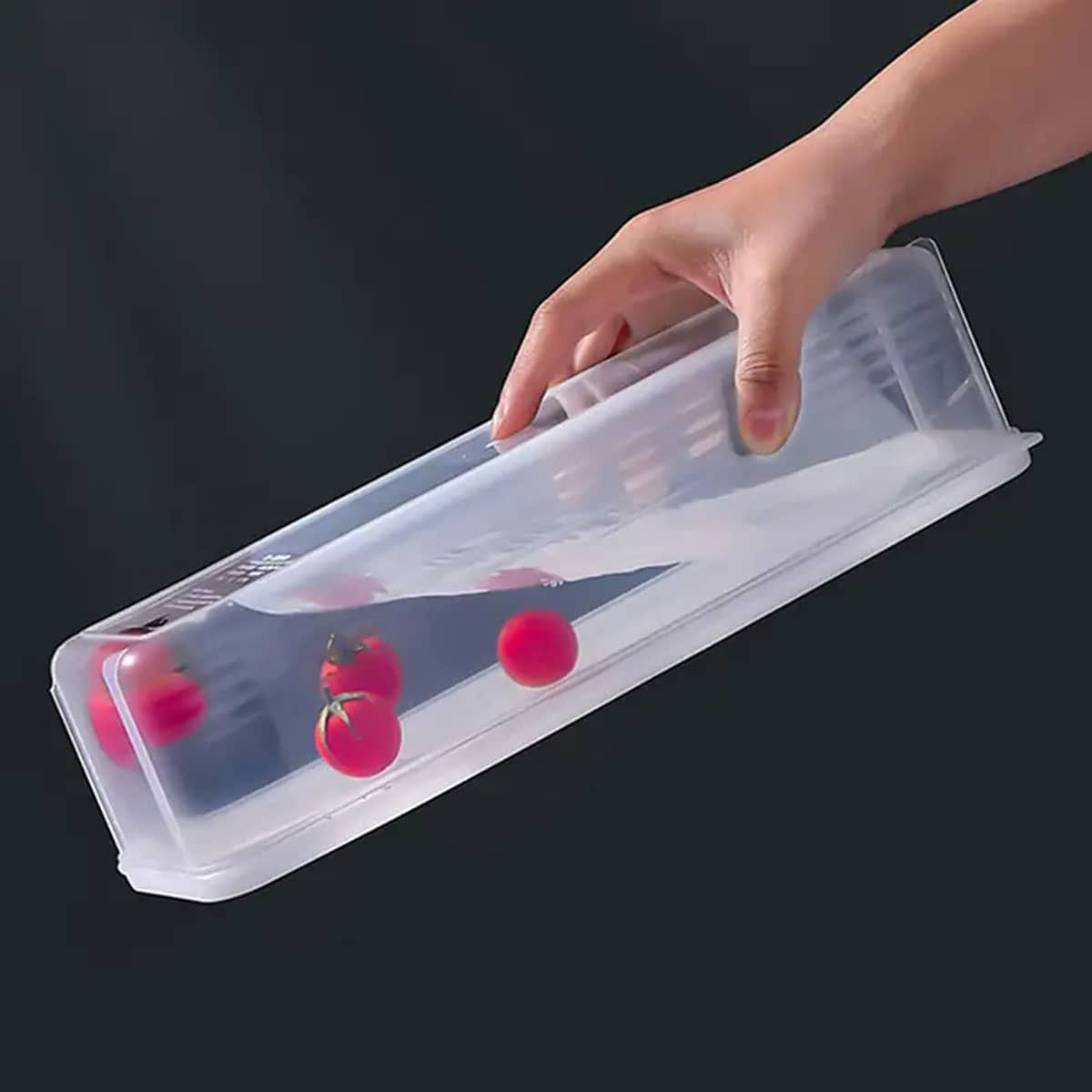 1 Plastic Transparent Storage  - Food Storage With Colander recensione e prezzo