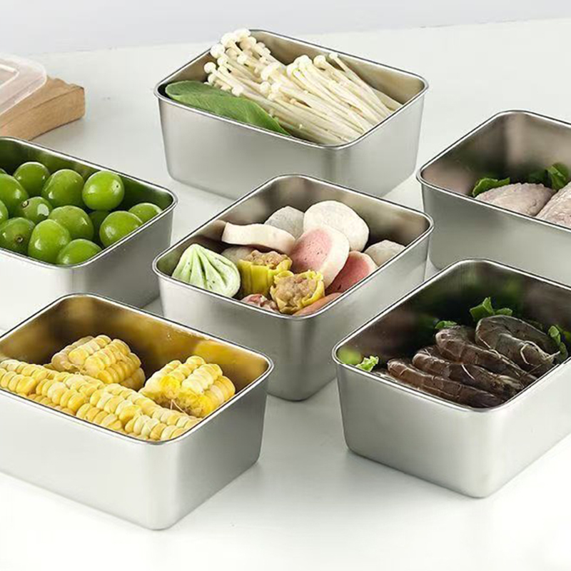 6-Piece Stainless Steel Food S - Food Storage Box Stainless Steel recensione e prezzo