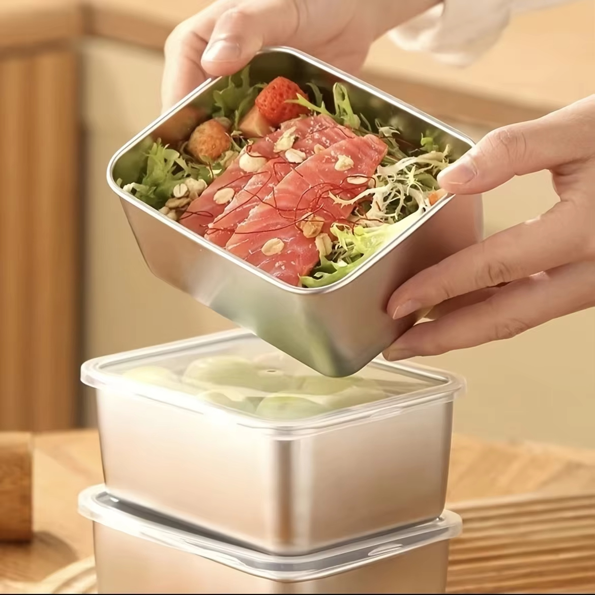 6-Piece Stainless Steel Food S - Food Storage Box Stainless Steel recensione e prezzo