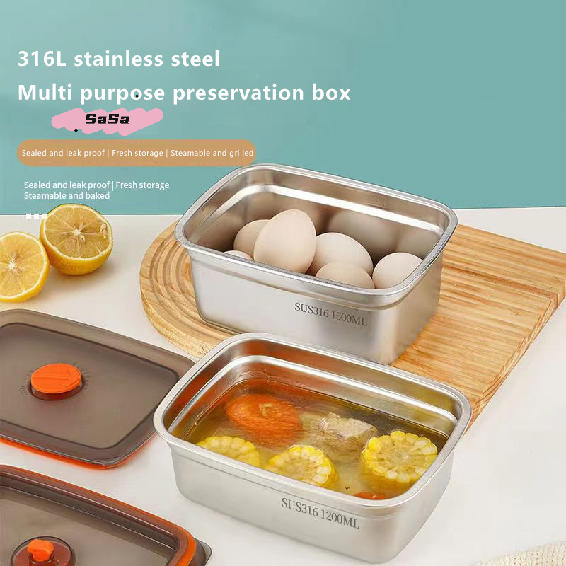 316 Stainless Steel Leak-proof - Food Storage Box Stainless Steel recensione e prezzo