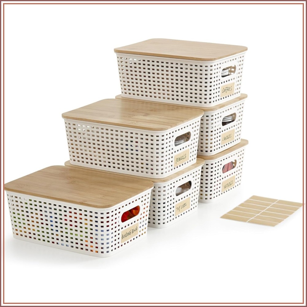 Small Plastic Storage Bins wit - Stackable Pantry Bin recensione e prezzo
