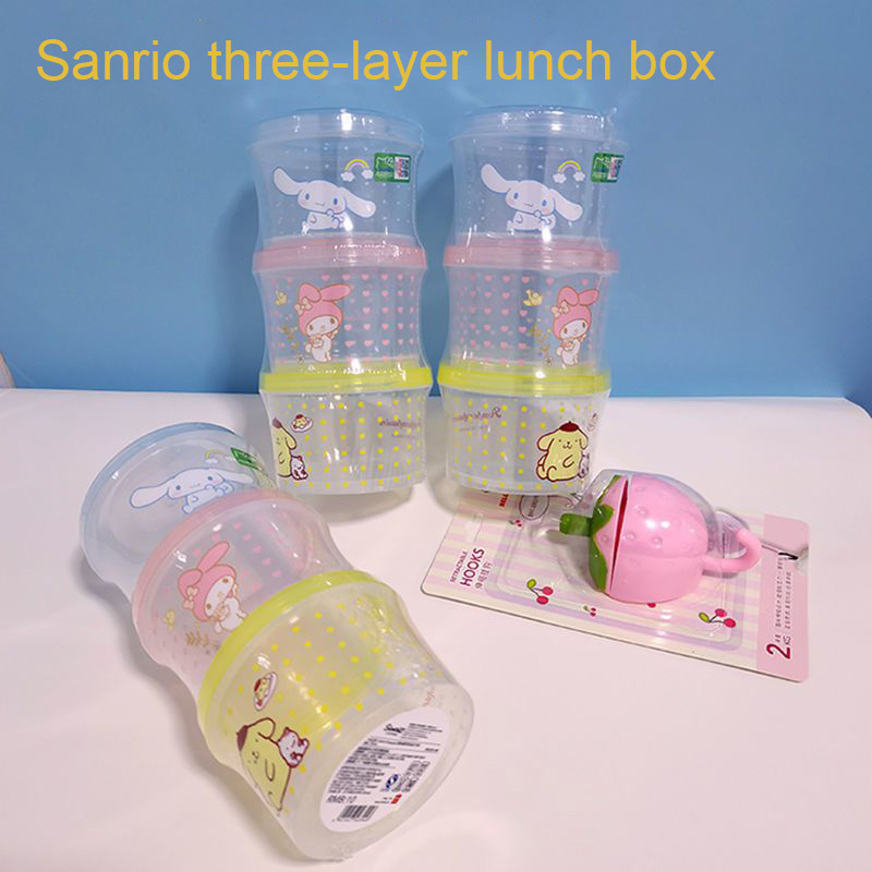 Kitty Bento Box Set 3 Pieces C - Food Storage With Colander recensione e prezzo